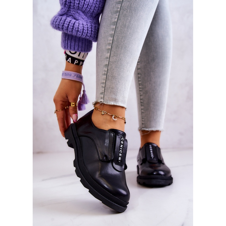 S.Barski Damen-Slipper aus Leder Schwarz Kirstee 1