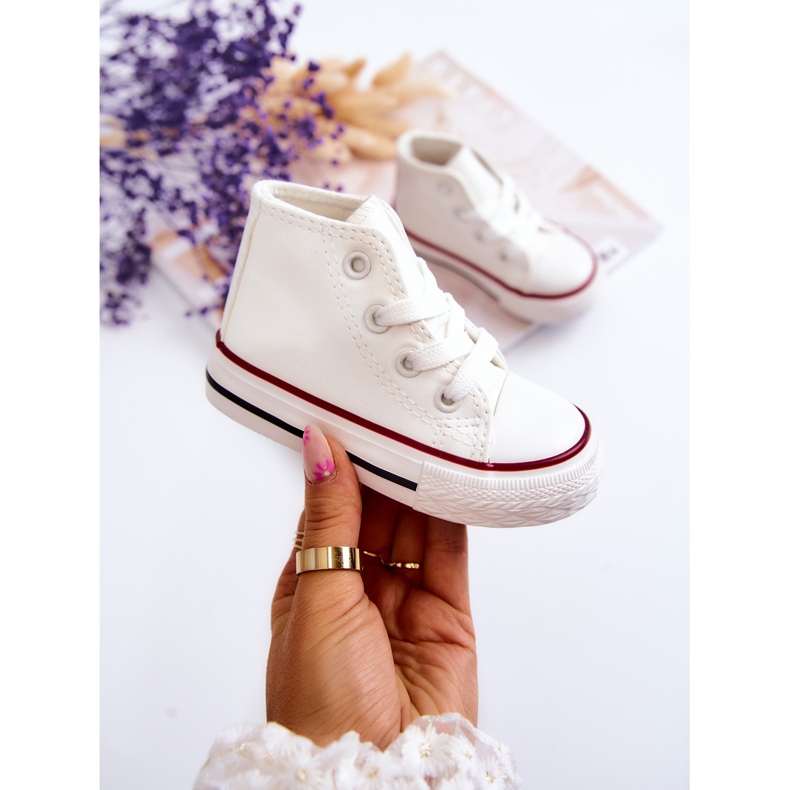 Hohe Kindersneaker Weiß Marney 1