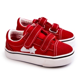 Klassischer Kinder-Sneaker Roter Phiris-Klettverschluss 5