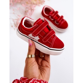 Klassischer Kinder-Sneaker Roter Phiris-Klettverschluss 4