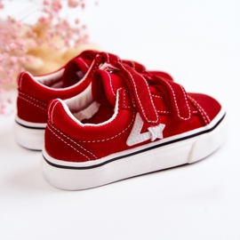 Klassischer Kinder-Sneaker Roter Phiris-Klettverschluss 3