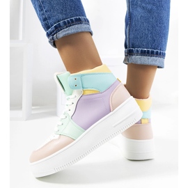 Dellucci knöchelhohe Turnschuhe in Lila 2