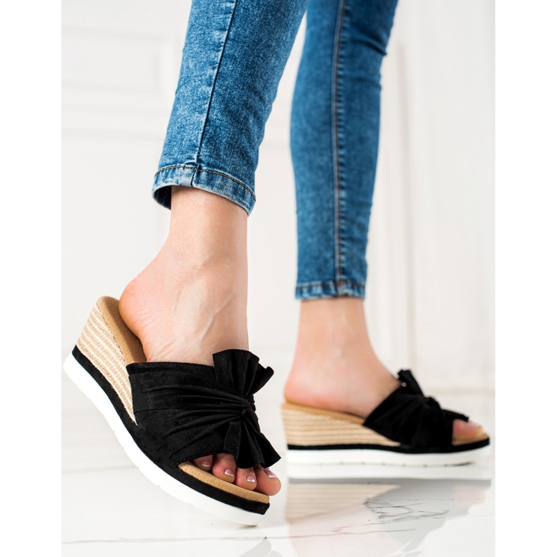 W. Potocki Keilsandalen Potocki schwarz 1