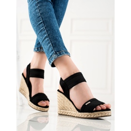 Damen Sandalen Big Star JJ274976 schwarz 2