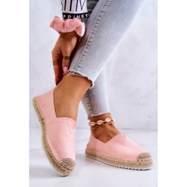 Espadrilles auf geflochtener Sohle Big Star HH274496 Pink rosa 2