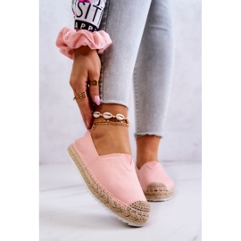 Espadrilles auf geflochtener Sohle Big Star HH274496 Pink rosa 1