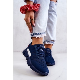 Sportschuhe für Damen Memory Foam Big Star JJ274274 Marineblau 1