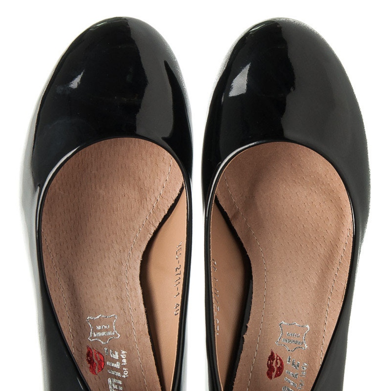 Yes Mile Lackierte Pumps schwarz 1