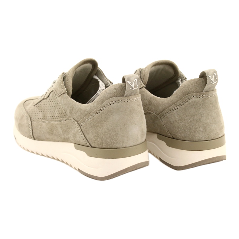 Caprice Damen-Schuhe aus durchbrochenem Leder 23708-28 in Grüntönen 5