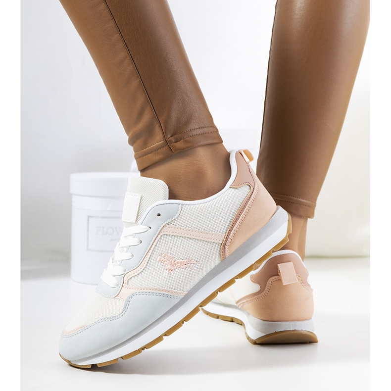 Blaue Damenturnschuhe von Fiorenti weiß rosa 1