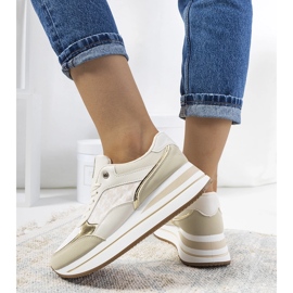 Beigefarbene Farnese-Turnschuhe 2