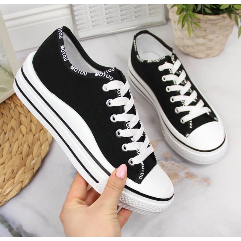 Turnschuhe auf der Plattform S. Barski W OLI156A schwarz 1