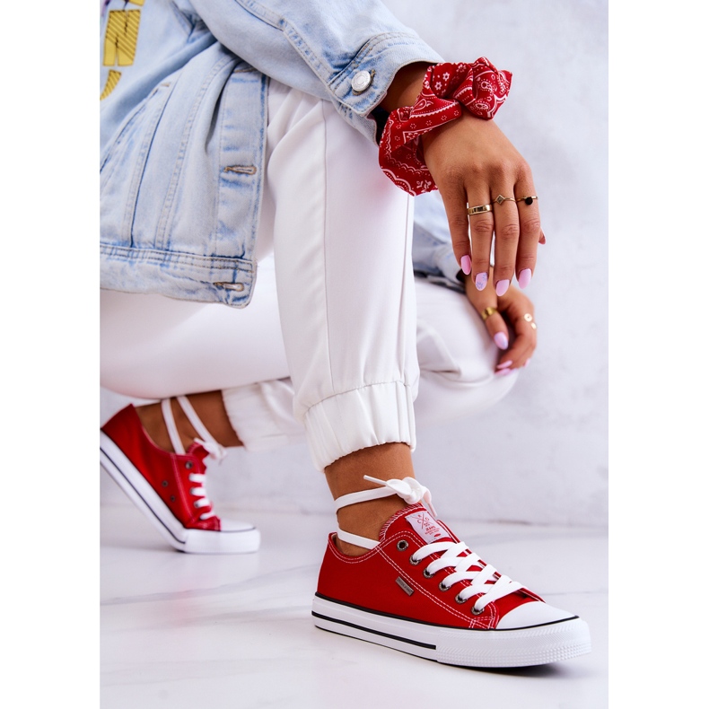 Damen Classic Sneakers Cross Jeans JJ2R4010C Rot 2