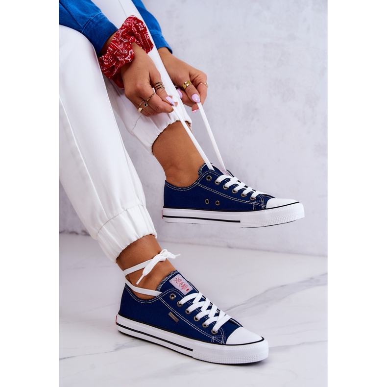Damen Classic Sneakers Cross Jeans JJ2R4012C Marineblau 1