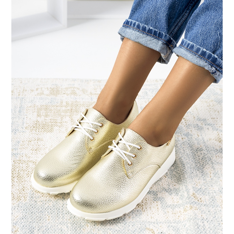 Goldene Zipfs Damenschuhe 1