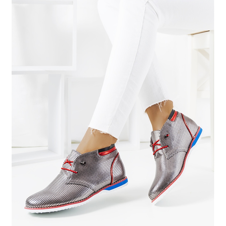 Durchbrochene Luella-Schuhe für Damen in Silber 1