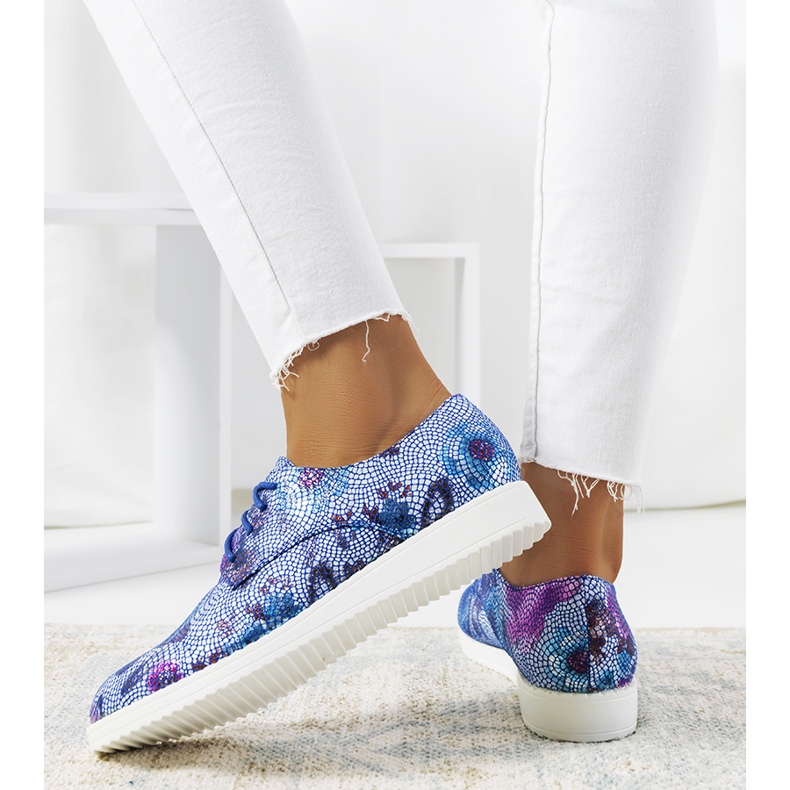 Blaue Damenschuhe von Barrow 1