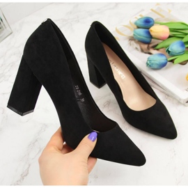 Pumps auf der Post Wildleder Sergio Leone W SK316A schwarz 1