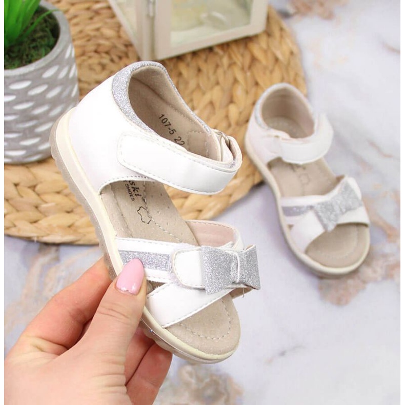 BM Sandalen mit Klettverschluss S. Barski Jr OLI151A weiß 1