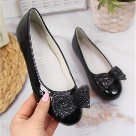 Lackierte Ballerinas S. Barski Jr. OLI153A schwarz 1