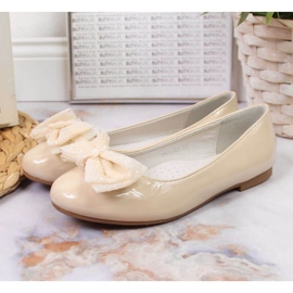 Lackierte Ballerinas S. Barski Jr. OLI153B beige 2