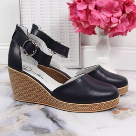 Keilsandalen Filippo W PAW340B marineblau navy blau 2