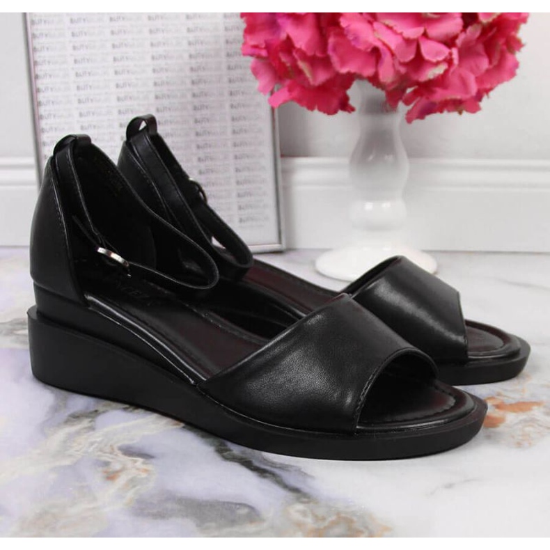 Schwarze Vinceza W JAN102A Keilsandalen 2