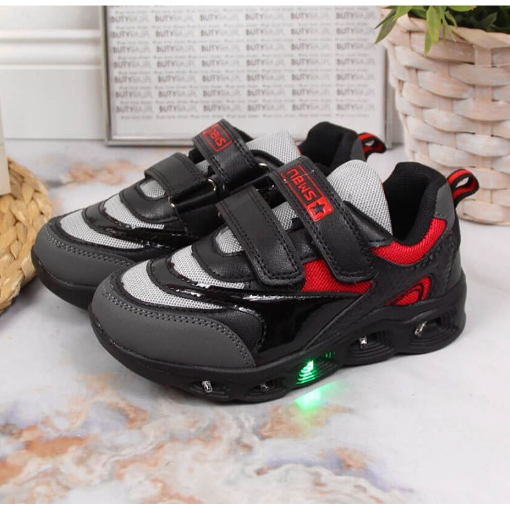 Schuhe glänzende Sohle News Jr EVE348 schwarz 2