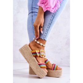 FJ1 Damenhausschuhe auf der Plattform Multicolor Lazare mehrfarbig 2