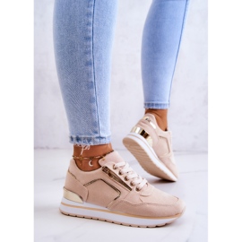 FB2 Sportschuhe aus Wildleder auf der Plattform Riverside Light Beige 2