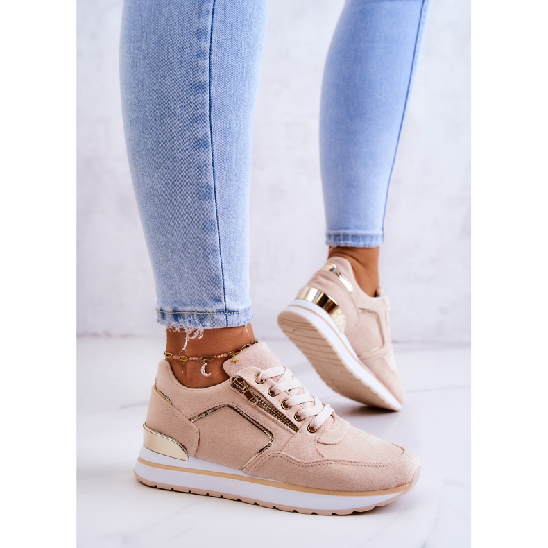 FB2 Sportschuhe aus Wildleder auf der Plattform Riverside Light Beige 2