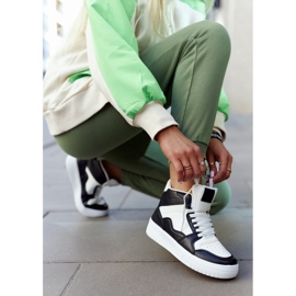 FG2 Hohe Damen Sportschuhe Weiß und Schwarz Megithoe 2