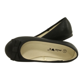 Schwarze Ballerinas mit schwarzer Schleife 4