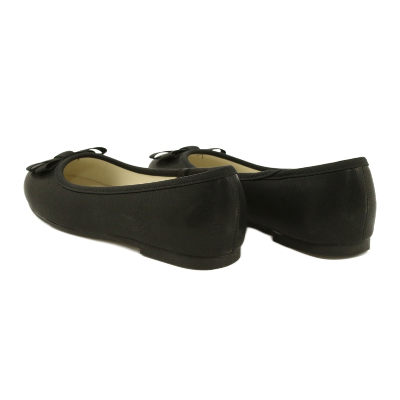 Schwarze Ballerinas mit schwarzer Schleife 5