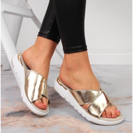 Lacklederpantoffeln S. Barski W OLI159B golden 2