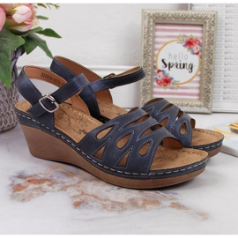 Keilsandalen Jezzi W EVE350B marineblau 2
