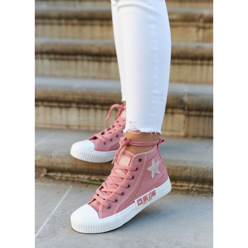 Klassische High-Top-Sneakers Big Star JJ274382 Pink rosa 2