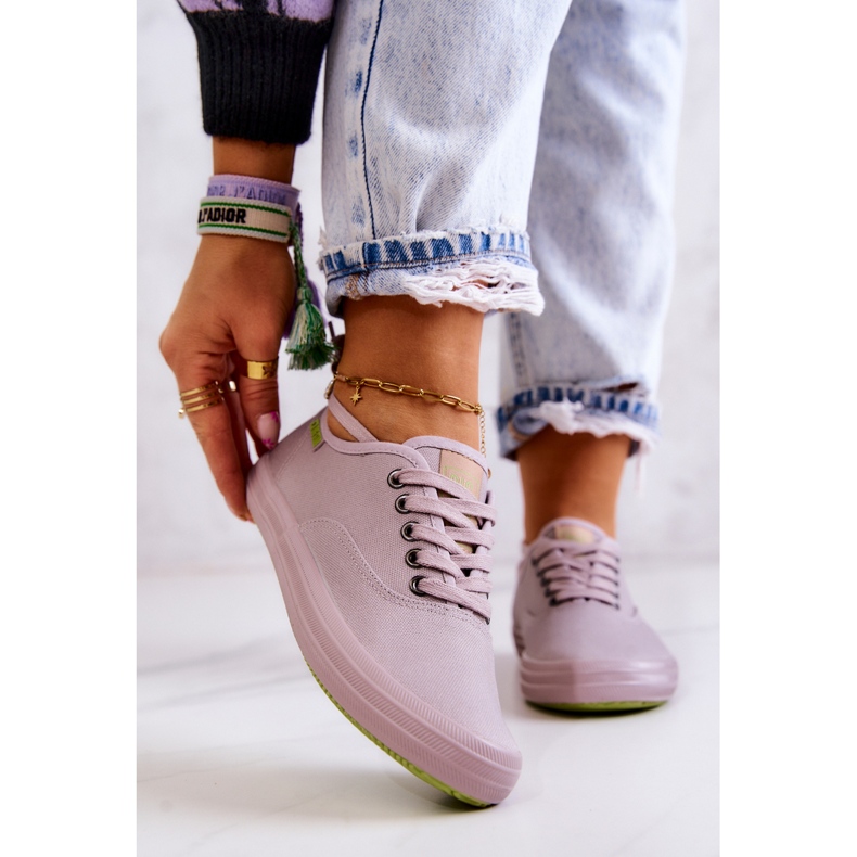 Leichte Damen Sneakers Big Star JJ274264 Grau rosa 1