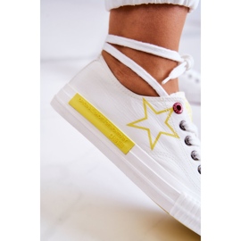 Damen Low Sneakers Big Star JJ274384 Weiß 1