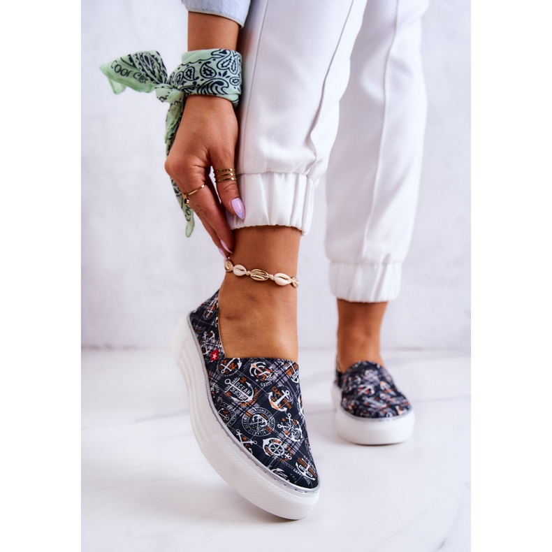 Damen Turnschuhe Slip On Memory Foam Big Star JJ276012 Schwarz 1