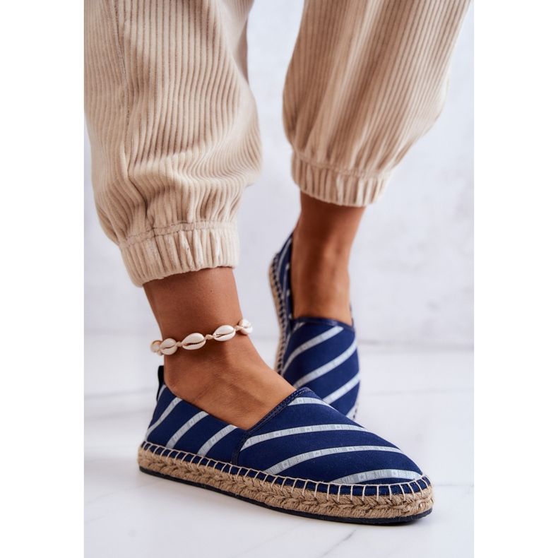 Klassische Damen-Espadrilles Big Star JJ274960 Marineblau 2
