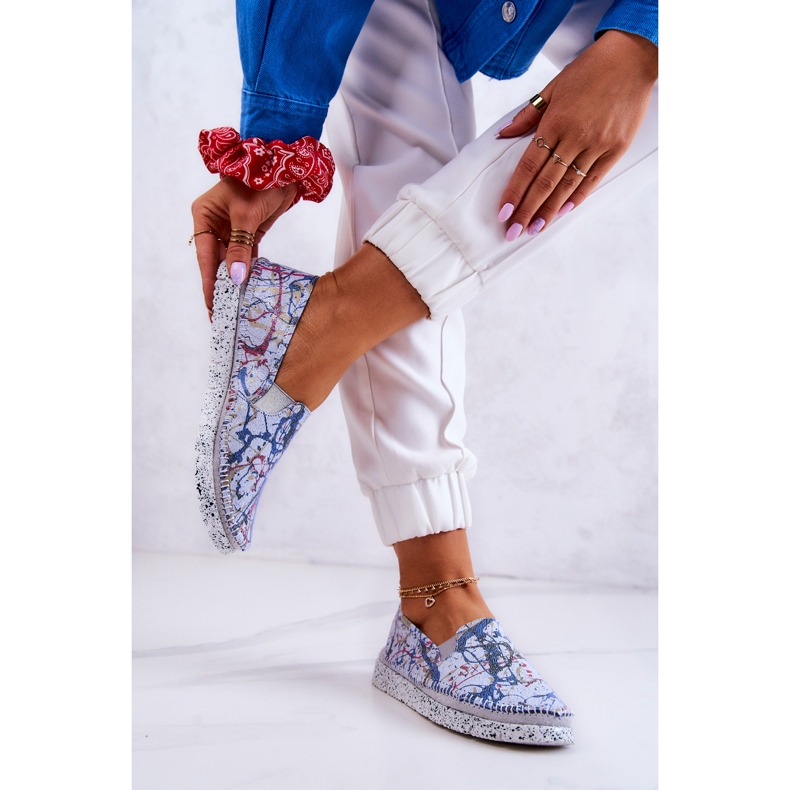 Damen-Slipper aus Leder Maciejka 03512-39 Blau 2