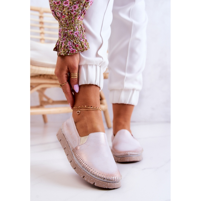 Damen-Slipper aus Leder Maciejka 03512-28 Hellrosa 1