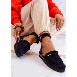 Damen-Espadrilles mit Schnalle Big Star JJ274888 Schwarz 2