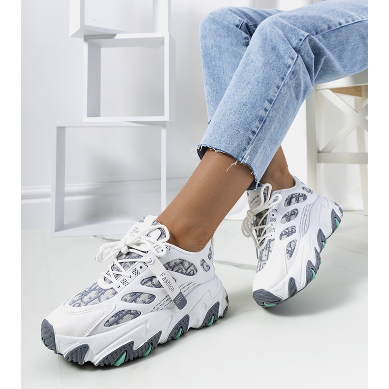 Weiße Damensneaker von Melsen mehrfarbig 1