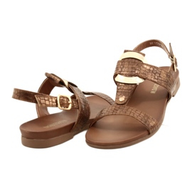 M.Daszyński Złote Kołko Daszyński MR1958-10 Sandalen, braun-metallisiert 6