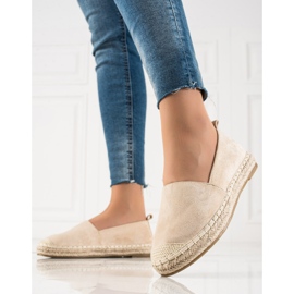 Bestelle Beige Wildleder Espadrilles 1