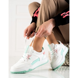 TRENDI Minze Sportschuhe weiß grün 1