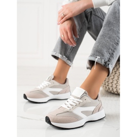 TRENDI Klassische Sportschuhe beige 1