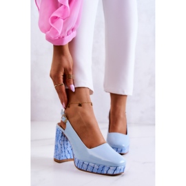 Sergio Leone Lederpumps Maciejka 05441-06 Blau 2